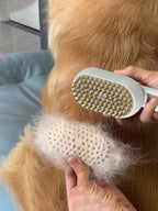 1 Piece Pet Steam Massage Comb, Cat and Dog Floating Hair Cleaner, No Need to Bathe Pet Steam Comb, No Rinse Steam Massage Comb, One-Button Brush, USB Charging, Suitable for Cats and Dogs, Daily Care Tools, Portable Fur Care Tools for Long-Haired Pets