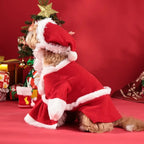 Christmas Santa Costume for Dogs | Hat & Suit Set | Premium Pet Wear
