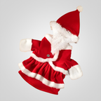 Christmas Santa Costume for Dogs | Hat & Suit Set | Premium Pet Wear