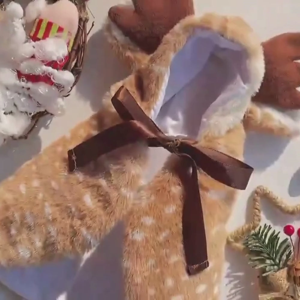 Christmas Reindeer Costume for Dogs & Cats | Premium Pet Dress-Up